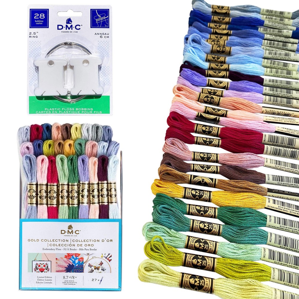 DMC Embroidery Floss,Gold Limited Edition Kit,Embroidery Thread Pack Assorted...