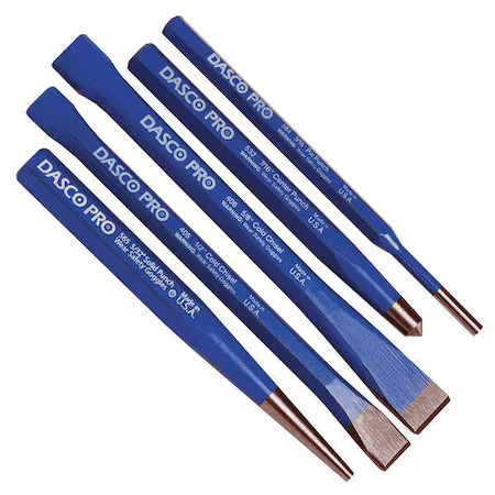 Dasco Pro 13 Punch And Chisel Set, 5 Pcs