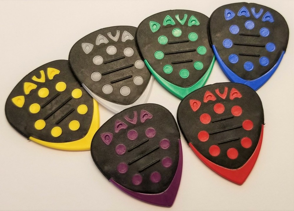 DAVA Control grip Guitar PICKS  (Reg )  6 PACKS