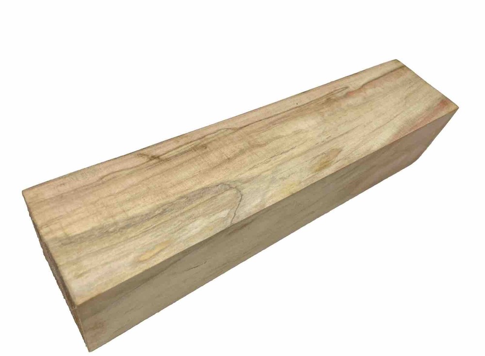 Figured Box Elder Craft blank 2" x 2" x 9-1/4” (c49) Light Flame