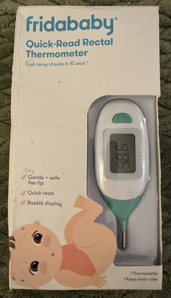 Fridababy Quick-Read Digital RECTAL Thermometer with Keep-Clean Case