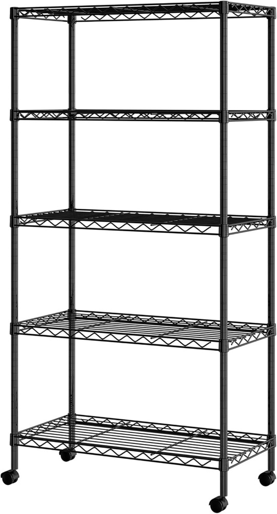Solid Steel Wire Shelving Storage Unit Adjustable Shelves Organizer Rack