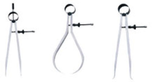 Spring Calipers 3 Piece Set Inside Outside Divider 6" - 150mm Hardened Polished