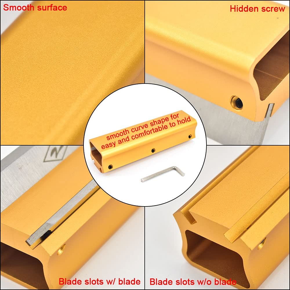 BLSGBUIDING 12" Jointer Planer Blade Sharpener, Woodworking 12'', Yellow