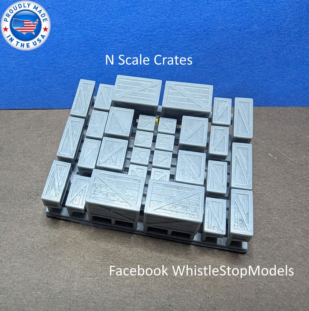 30 N Scale Crates N1026