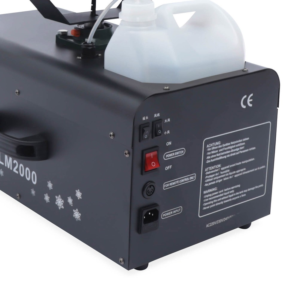 Snowflake Effect Machine 2000W Stage Snow Flake Maker 90° Rotatable w/Remote