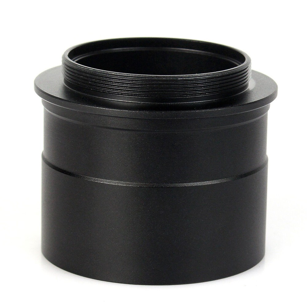 2" to T2 M42*0.75 Thread Telescope Eyepiece Mount Adapter Accept Black