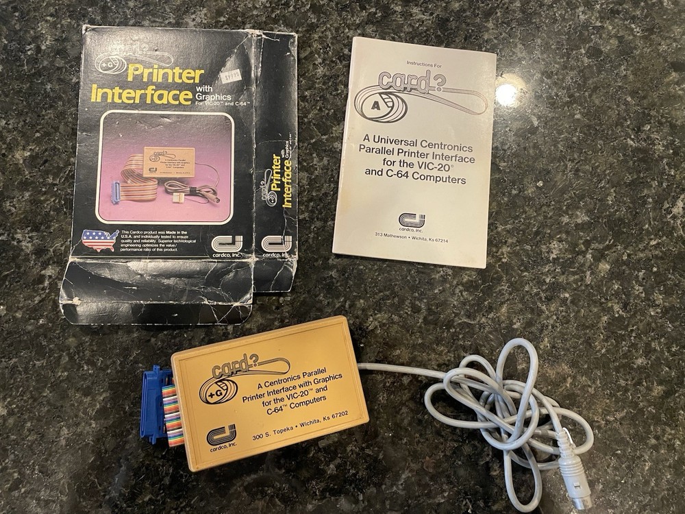 Cardco Centronics Parallel Printer Interface +Graphics  Commodore