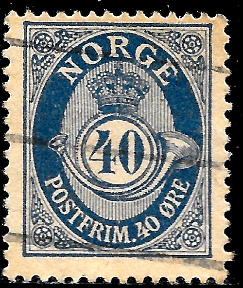 1922 NORWAY SC#93 USED VF