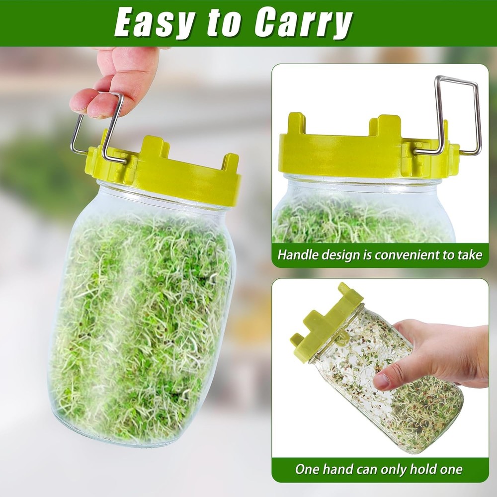 Sprouting Kit Sprouts Growing Kit 34oz Wide Mouth Seed Sprouting Jar Germination