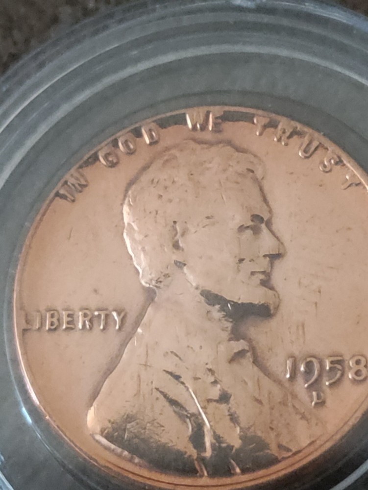 1958D Wheat Penny With Errors