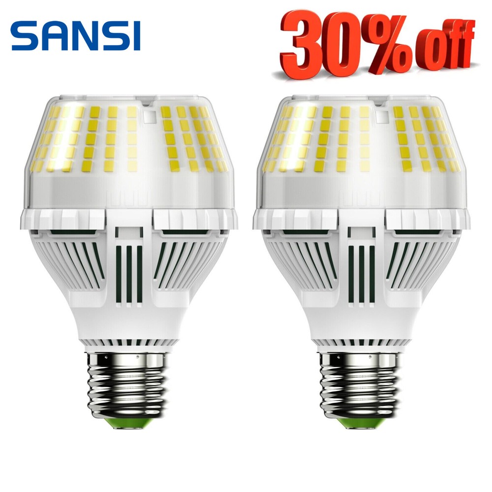 2Pack E26 LED Light Bulbs Dimmable 17W=150W 2500lm A19 5000K Daylight OPEN BOX