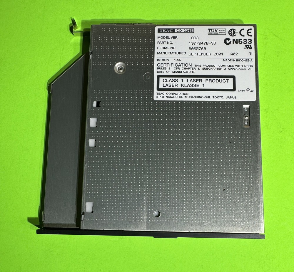 Sun 370-4278 24X Slimline 1/2"-Height CD-ROM Drive ATAPI/IDE Interface X7088A