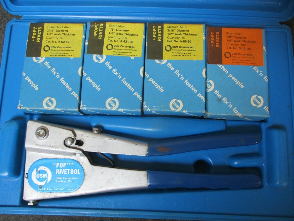 USM Corporation Rivet Gun Set - Pop Rivetool