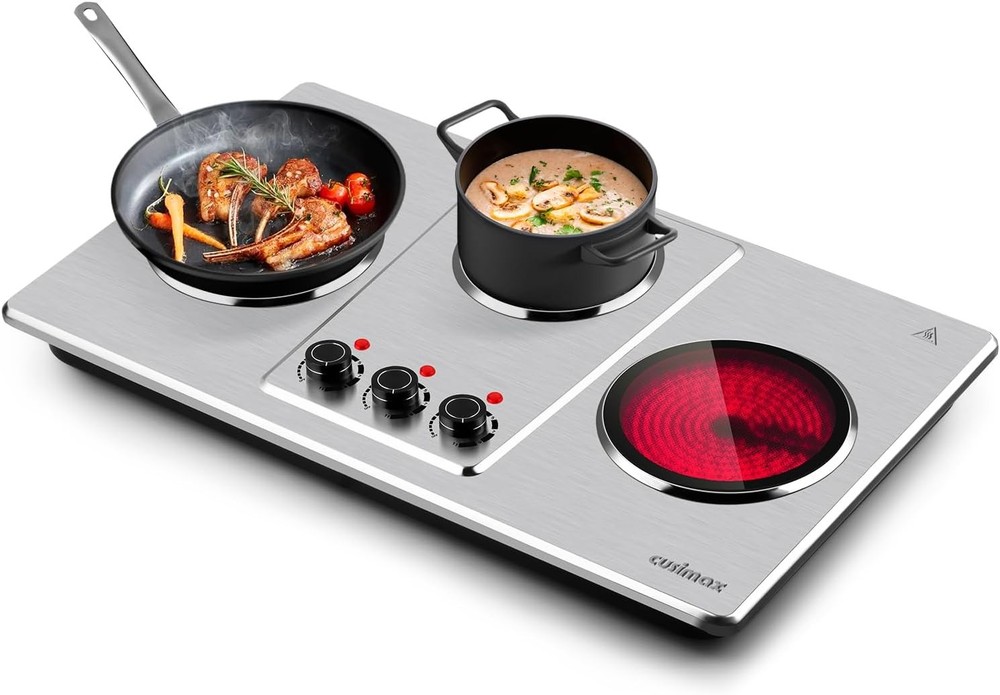 Infrared Hot Plate Triple Burner Cusimax