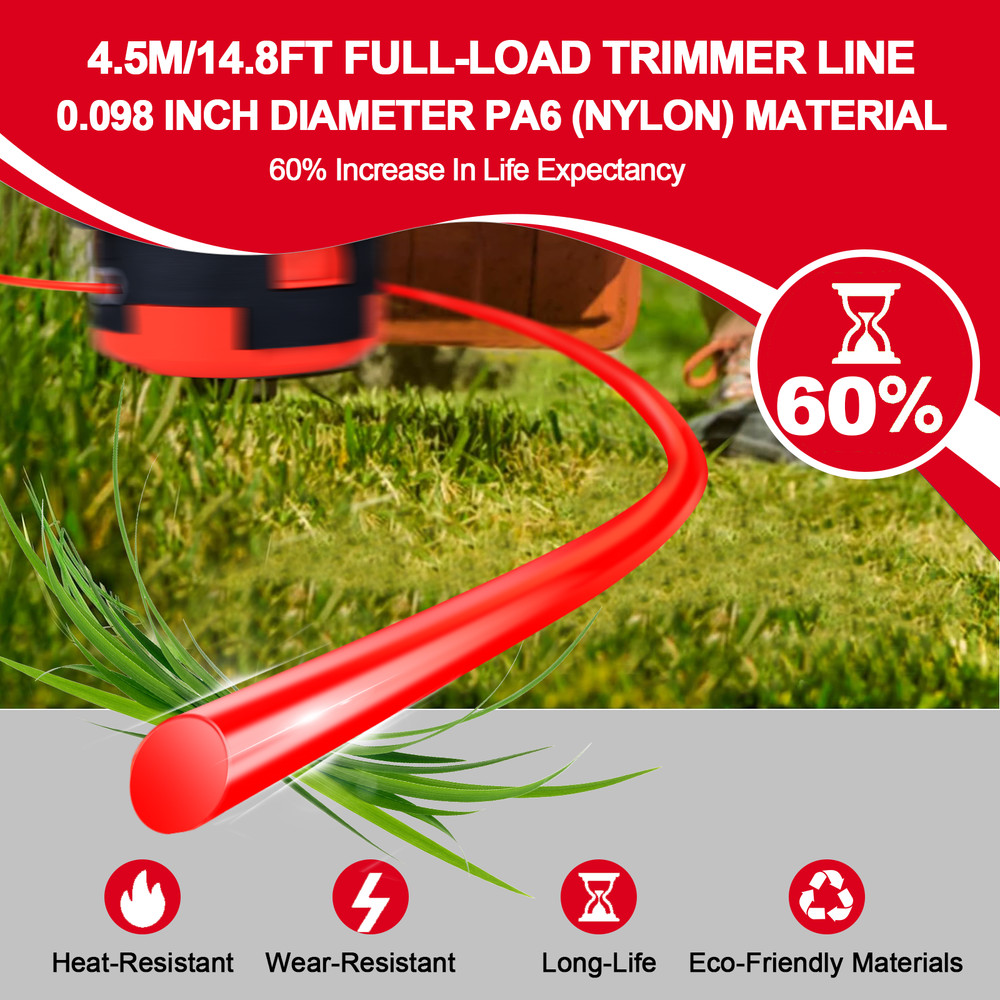 5PCS String Trimmer Head Fits Milwaukee M18 Easy load String Trimmers Weed Eater