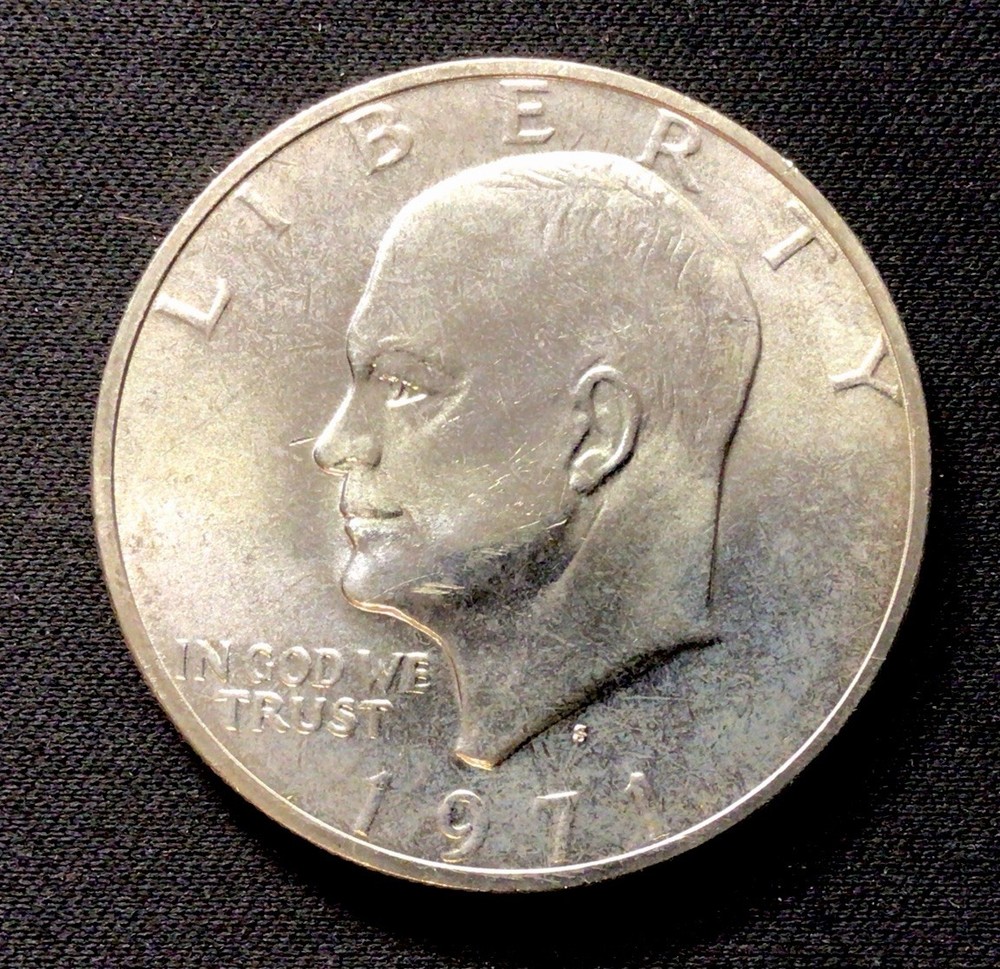 1971 S Eisenhower Silver Dollar UNC! ENN Coins
