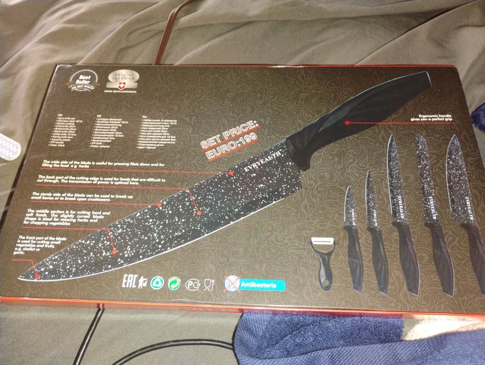 Black Knife Set
