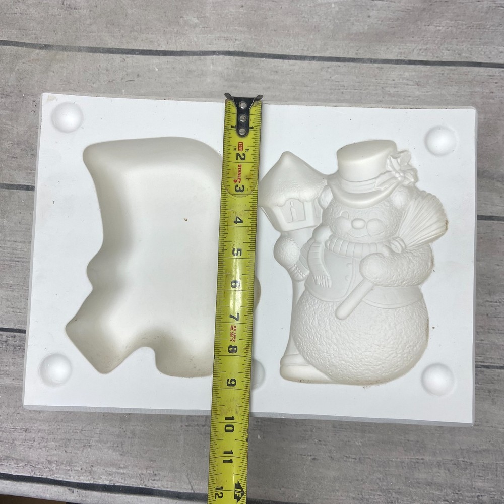 Glen View Ceramic Casting Mold Snowman Candy Box #78