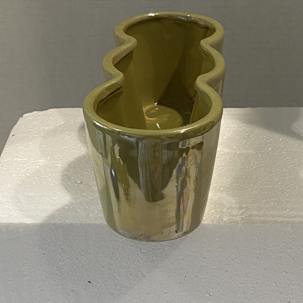 Pier 1 Irridescent Ceramic Planter Set