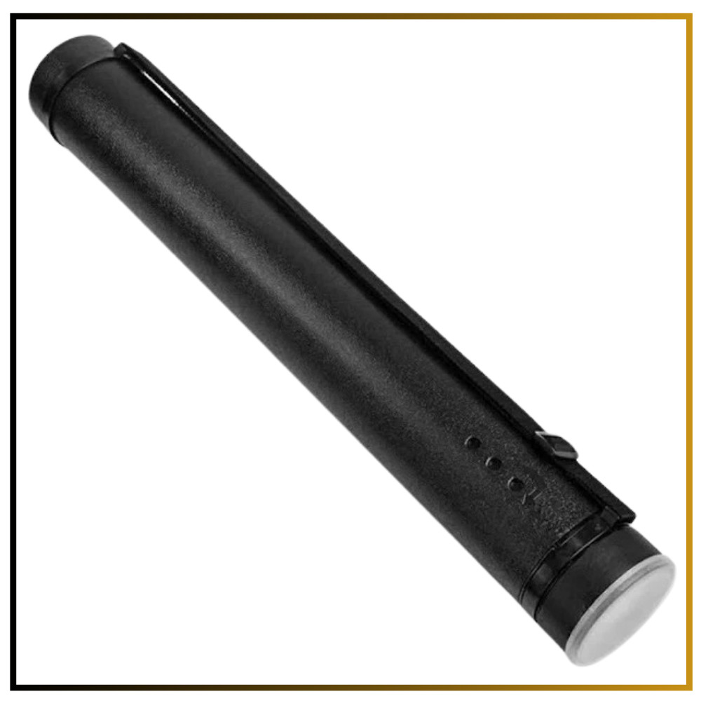 Adjustable Document Tube 24.5–40in Waterproof Light-Resistant w/ Strap