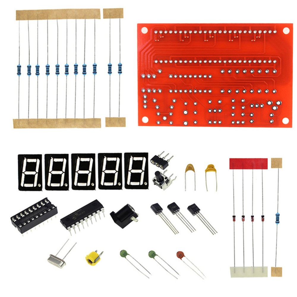 Automatic Range Conversion 1Hz-50MHz Crystal Frequency Counter Tester LED PCB G