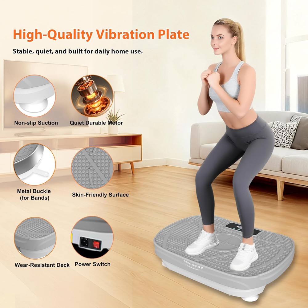 Vibration Plate Exercise Machine - Full Body Shaking Workout Platform Board