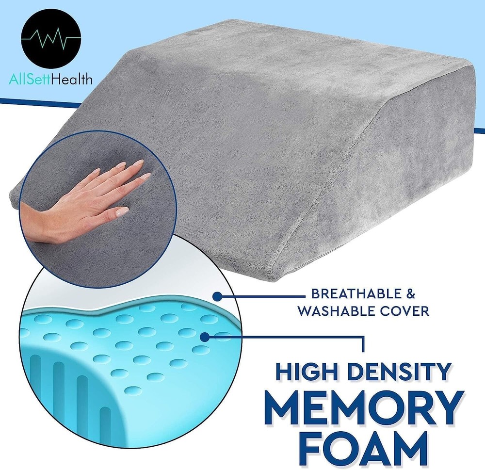 Soft Elevating Memory Foam Pillow - Leg & Foot Support for Enhanced Circulation