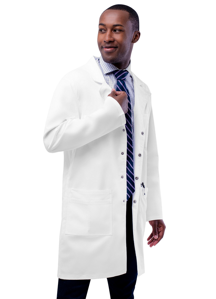 Adar Universal Stretch Unisex Lab Coat - 36" Snap Front Lab Coat