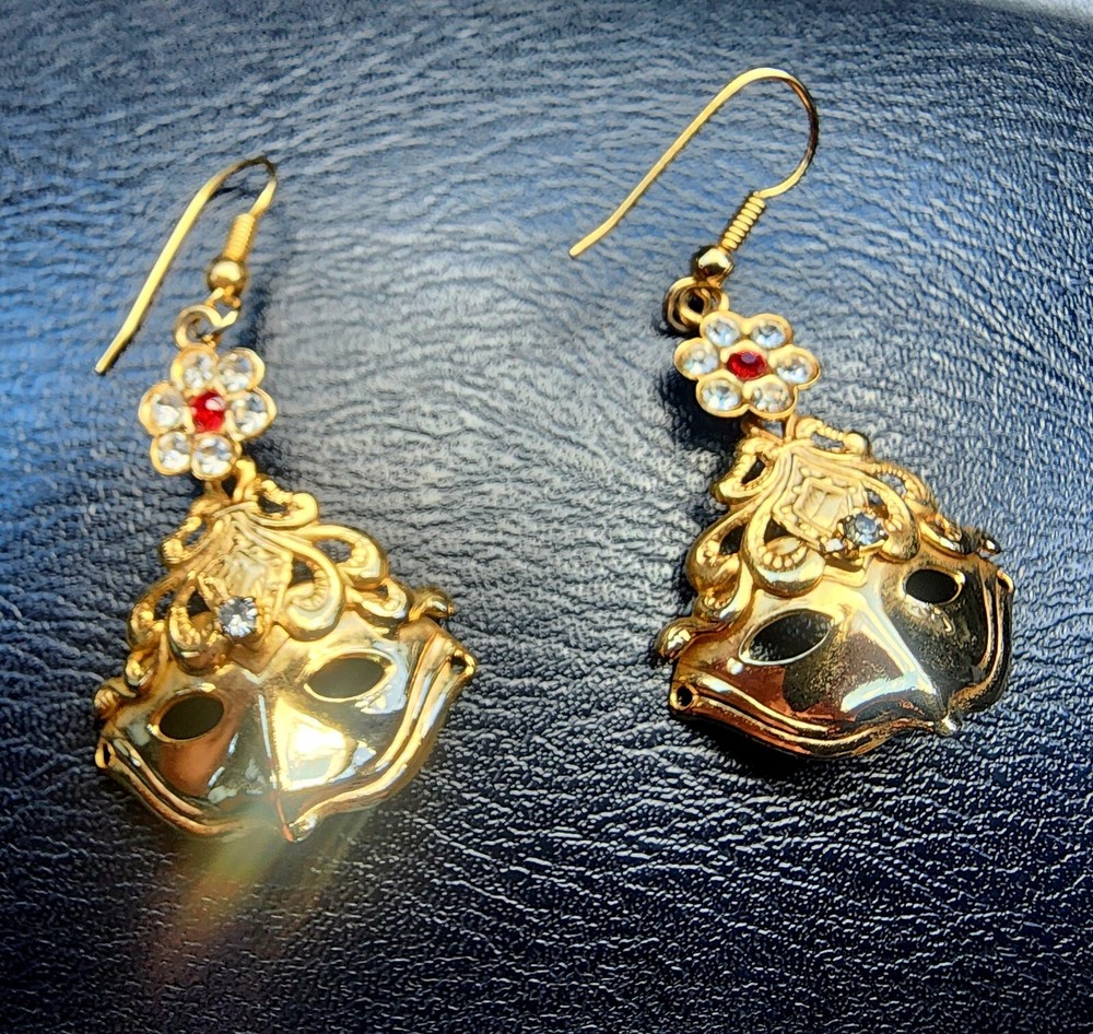 Vintage Mask Earrings