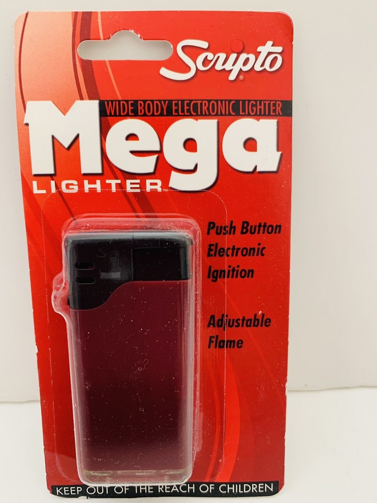 Scripto Wide Body Electronic Mega Lighter w/ Adjustable Flame *Lavender Color*