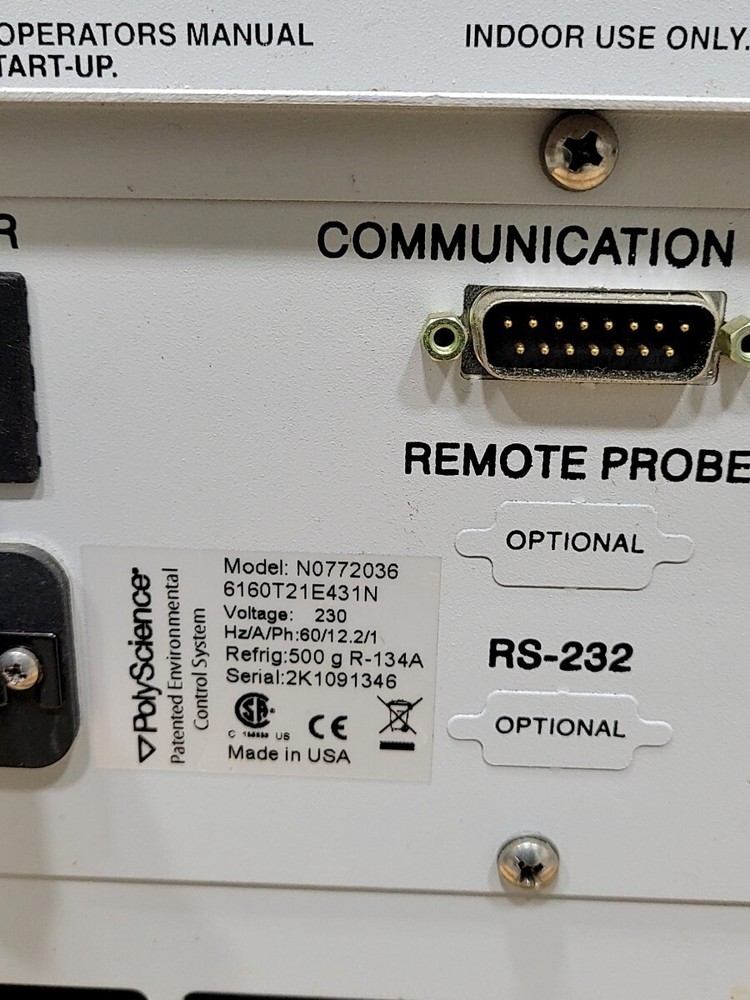 POLYSCIENCE WhisperCool N0772036 Benchtop Refrigerated Chiller SEE NOTES
