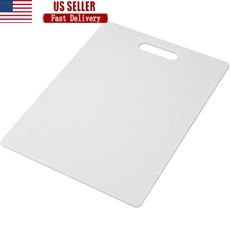 Reversible Plastic Cutting Board Non Absorbent Dishwasher Safe Kitchen Tool 14In