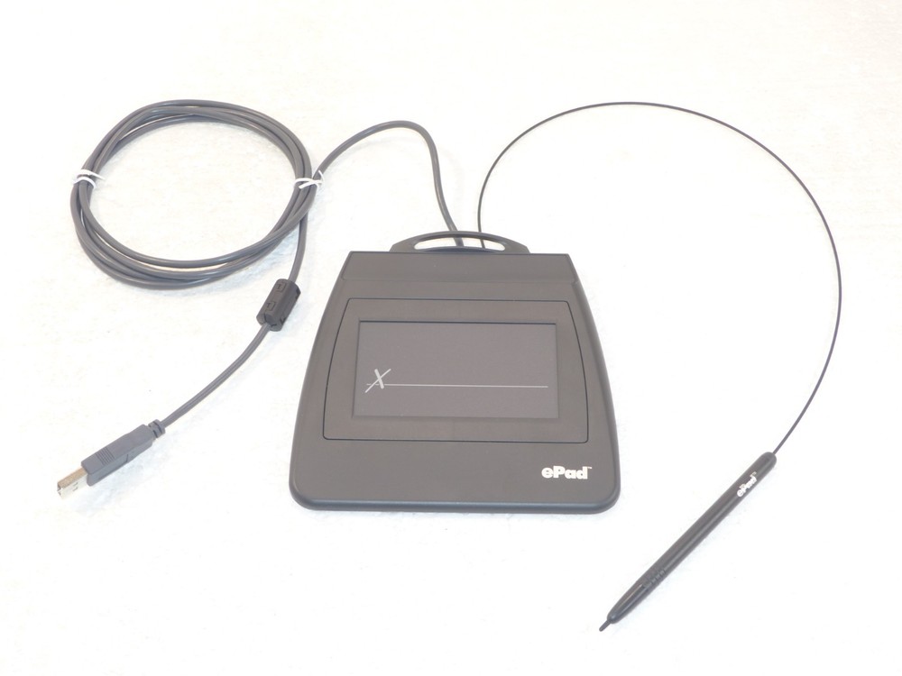 Interlink Electronics ePad USB Signature Capture Pad #54-65885 w/ Stylus Nice!