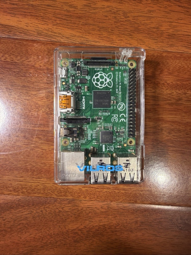 Raspberry Pi Model B+ 2014 Board w/ Case Vilros Tested Working