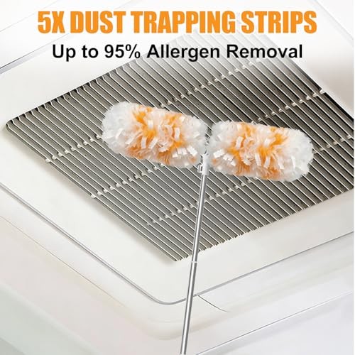 ,Compatible with 6ft Extendable Duster Handle with 5 Refills