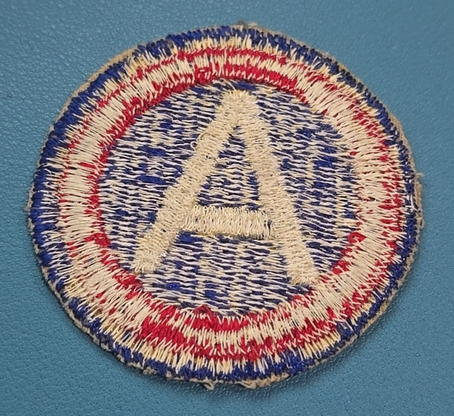 US 3rd Army Shoulder Patch-Cut Edge-Snow Back-Vintage WW-II*