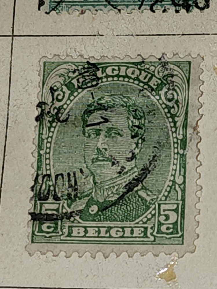 Foreign Belgium 5c Stamp Used - #H67