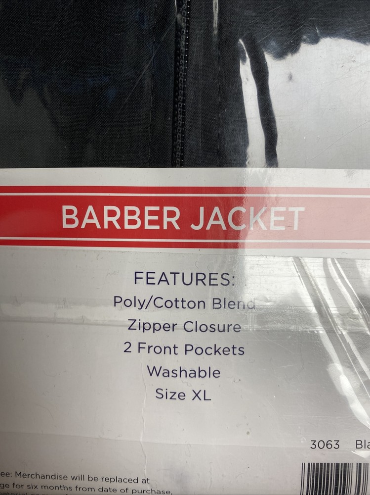 Scalpmaster Black Nylon Barber Jacket - XL