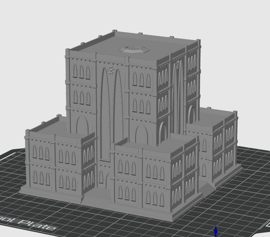 Gothic Tech Cult Citadel - Tabletop Wargame Terrain Battletech Warhammer