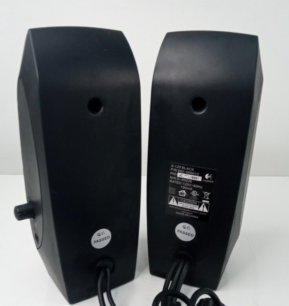 LOGITECH S-120 WIRED SPEAKER SYSTEM LOT OF 2