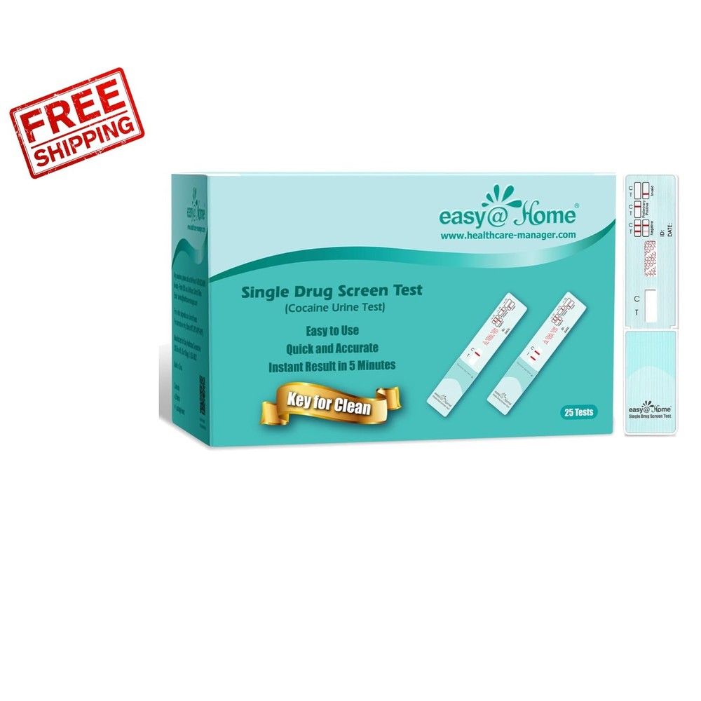 Individually Wrapped 25 Pack Cocaine Tests - Fast & Confidential Testing