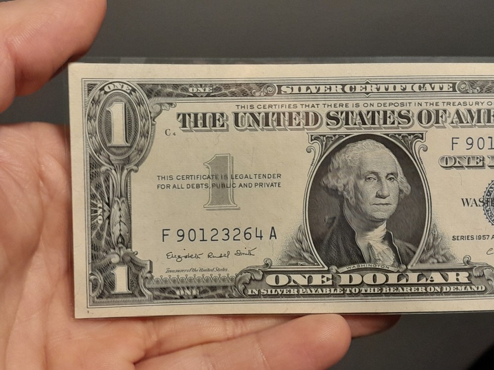 1957 A $1 Silver Certificate Uncirculated