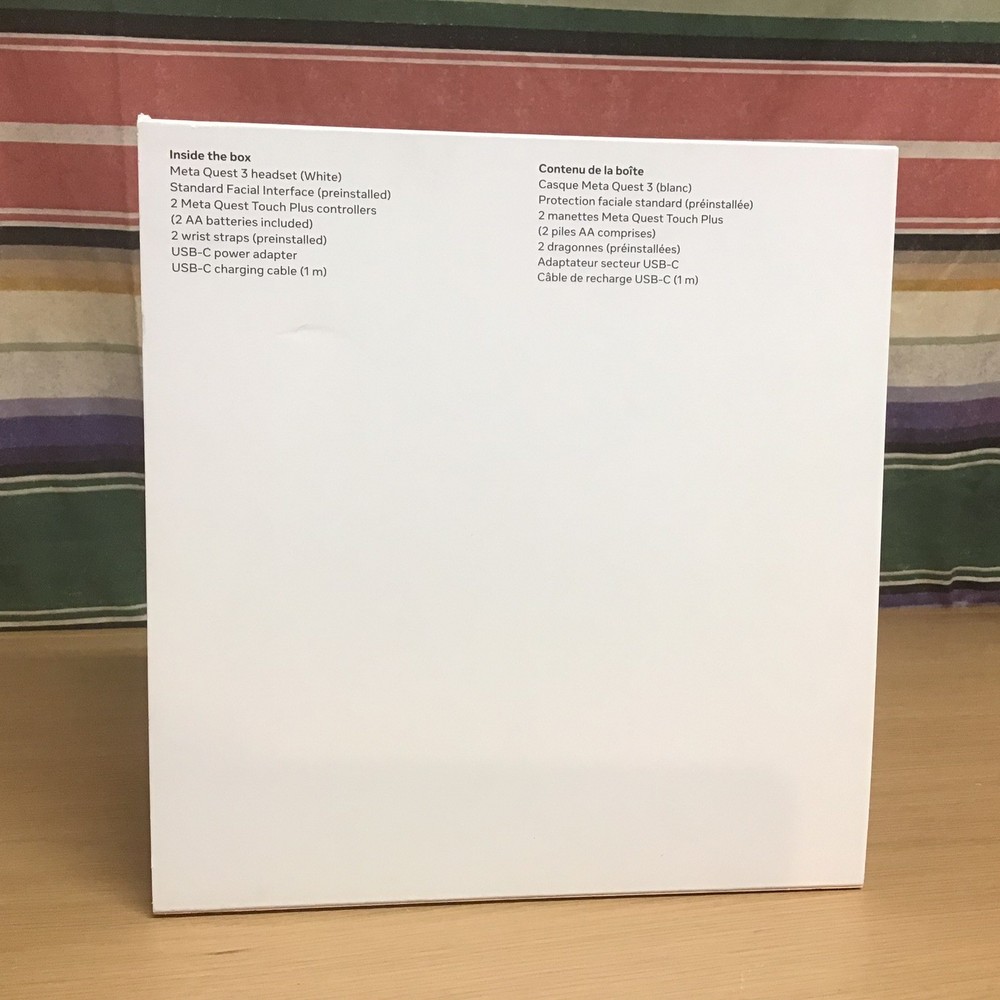 Original Meta Quest 3S 512 gb Empty Retail Display Only Box – Box Only