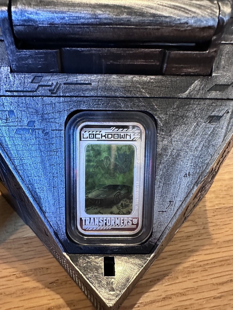 2014 Transformers Lockdown 1 oz silver proof lenticular coin