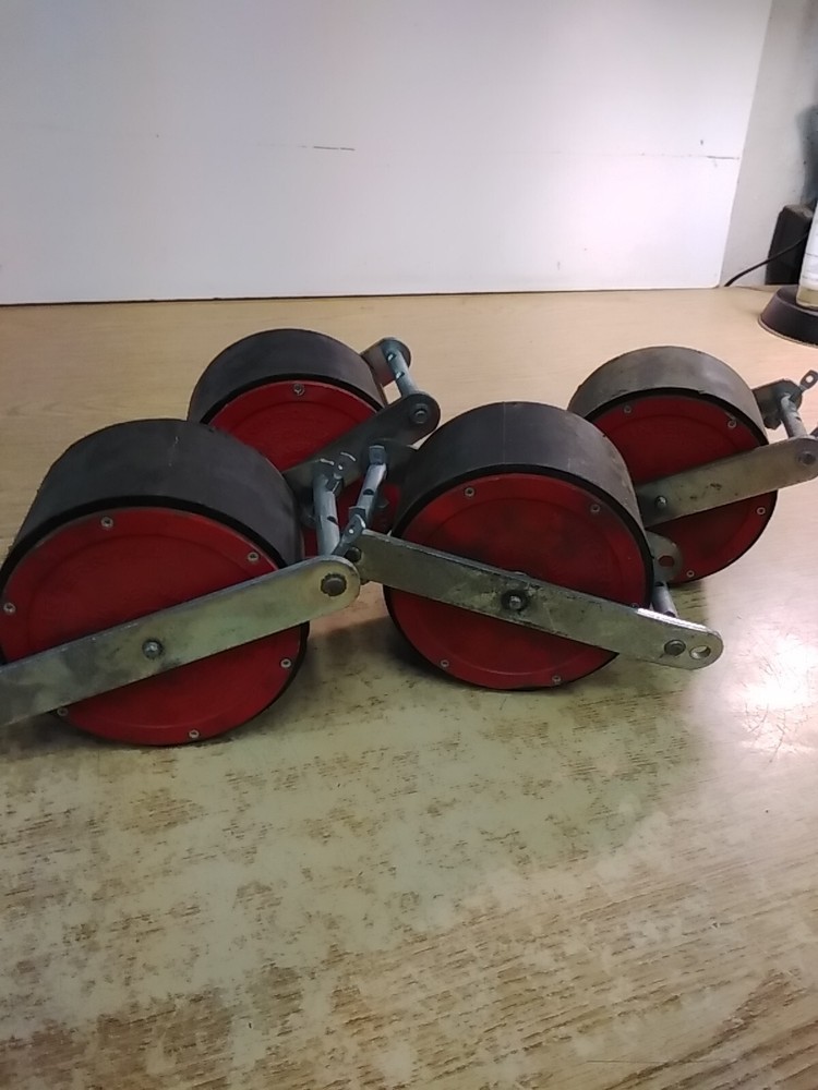 Lot Of 4 Interroll Conveyer Wheel Rollers