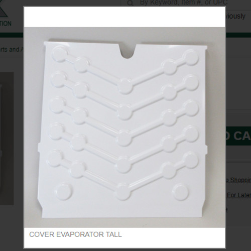 COVER EVAPORATOR TALL # 9051760-01