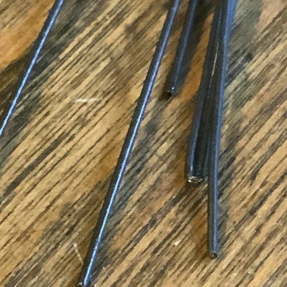 RC Airplane Control Surface Cables with Plastic Pass Through Guides