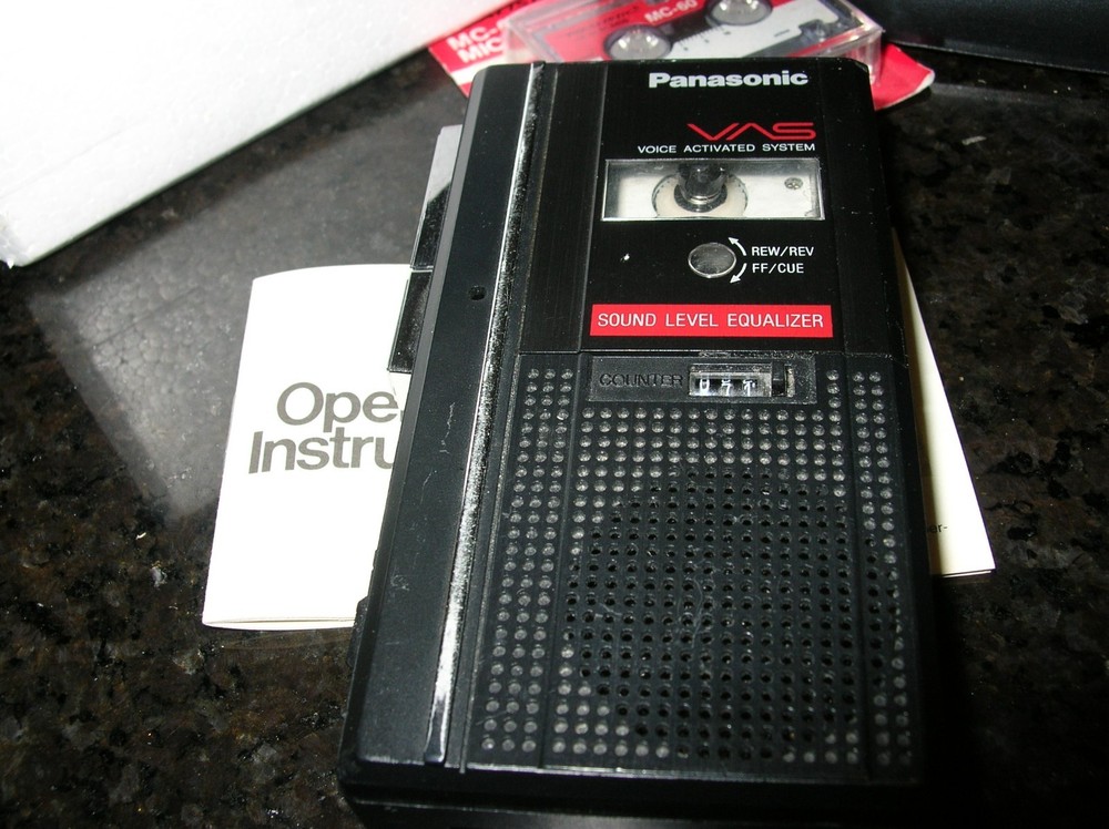 Working Panasonic RN-190 Microcassette Recorder Complete with Box & Instructions