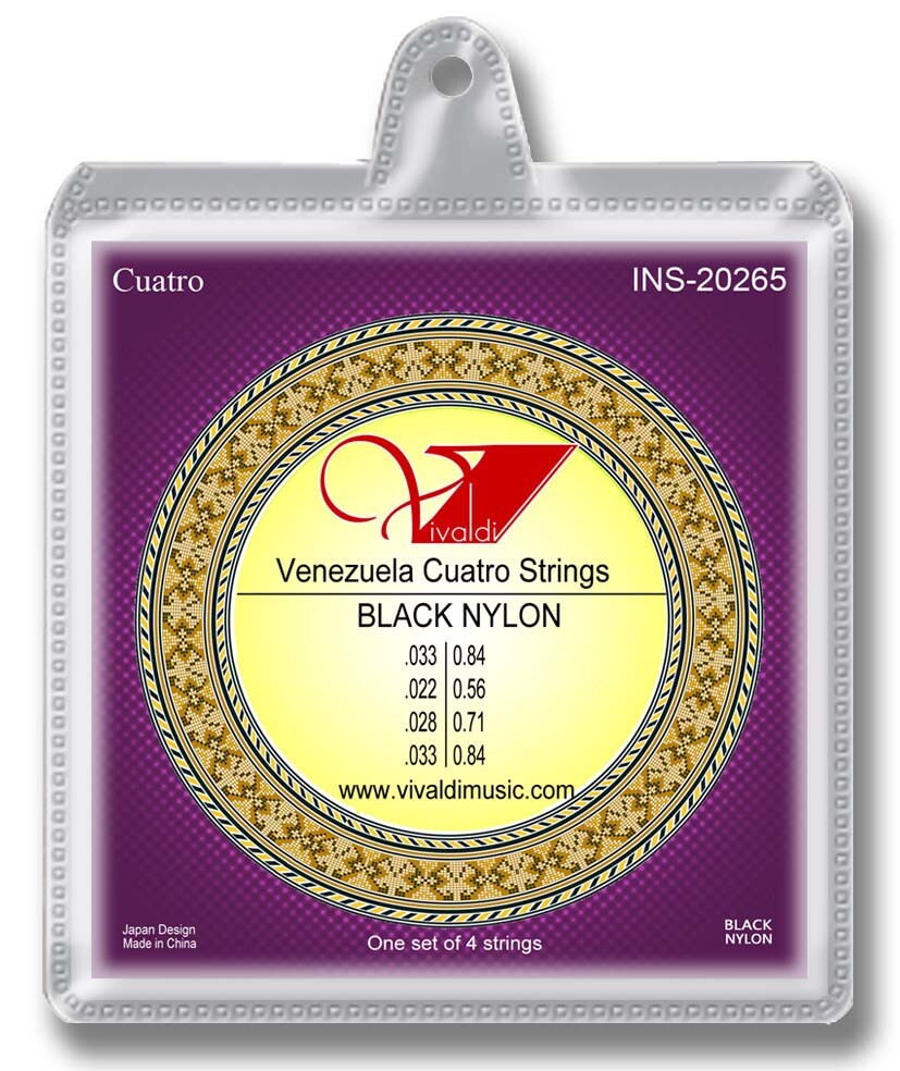10 PACK Venezuela Cuatro String Black Nylon